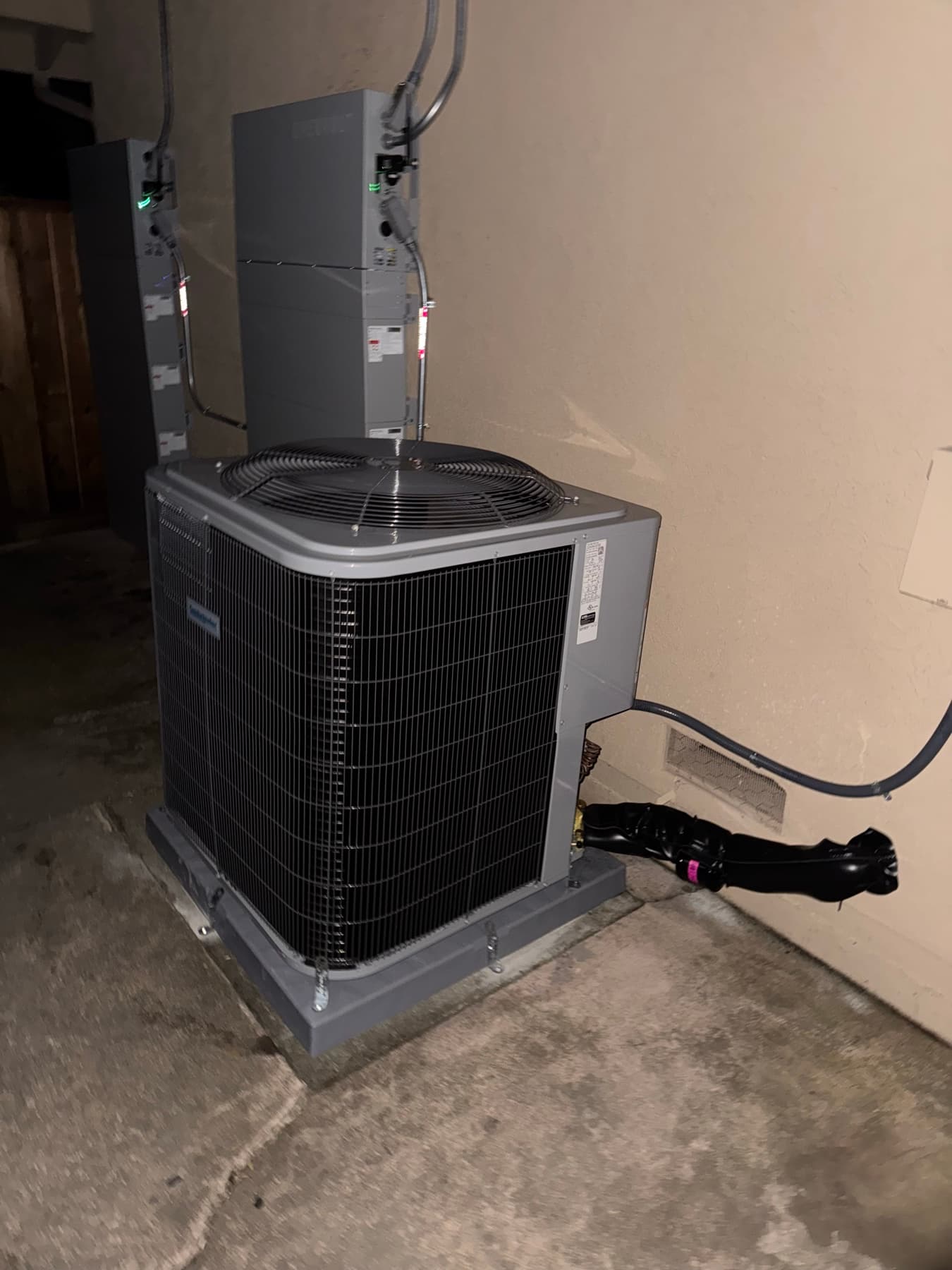 AC condenser installation