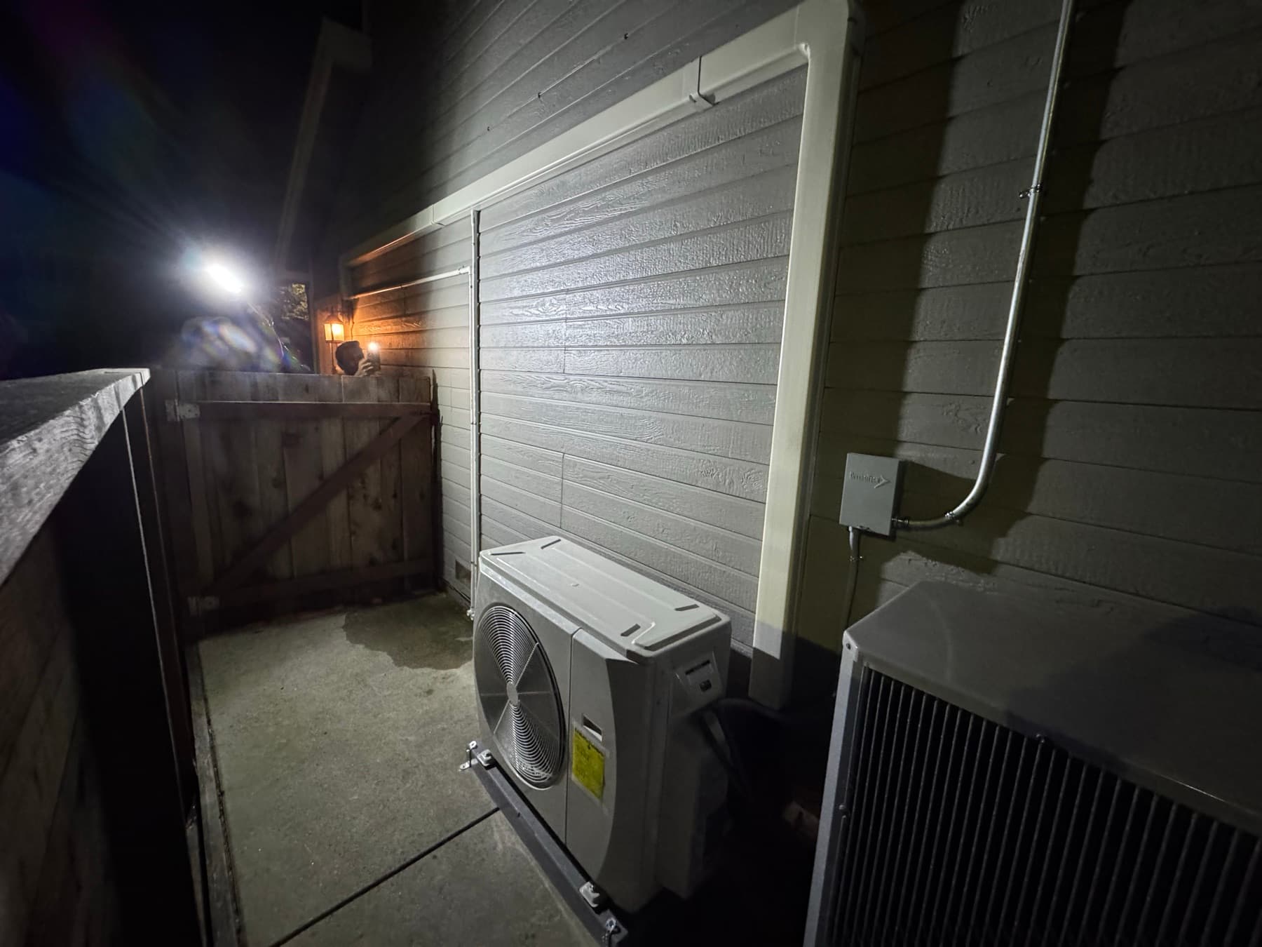 Indoor HVAC component install