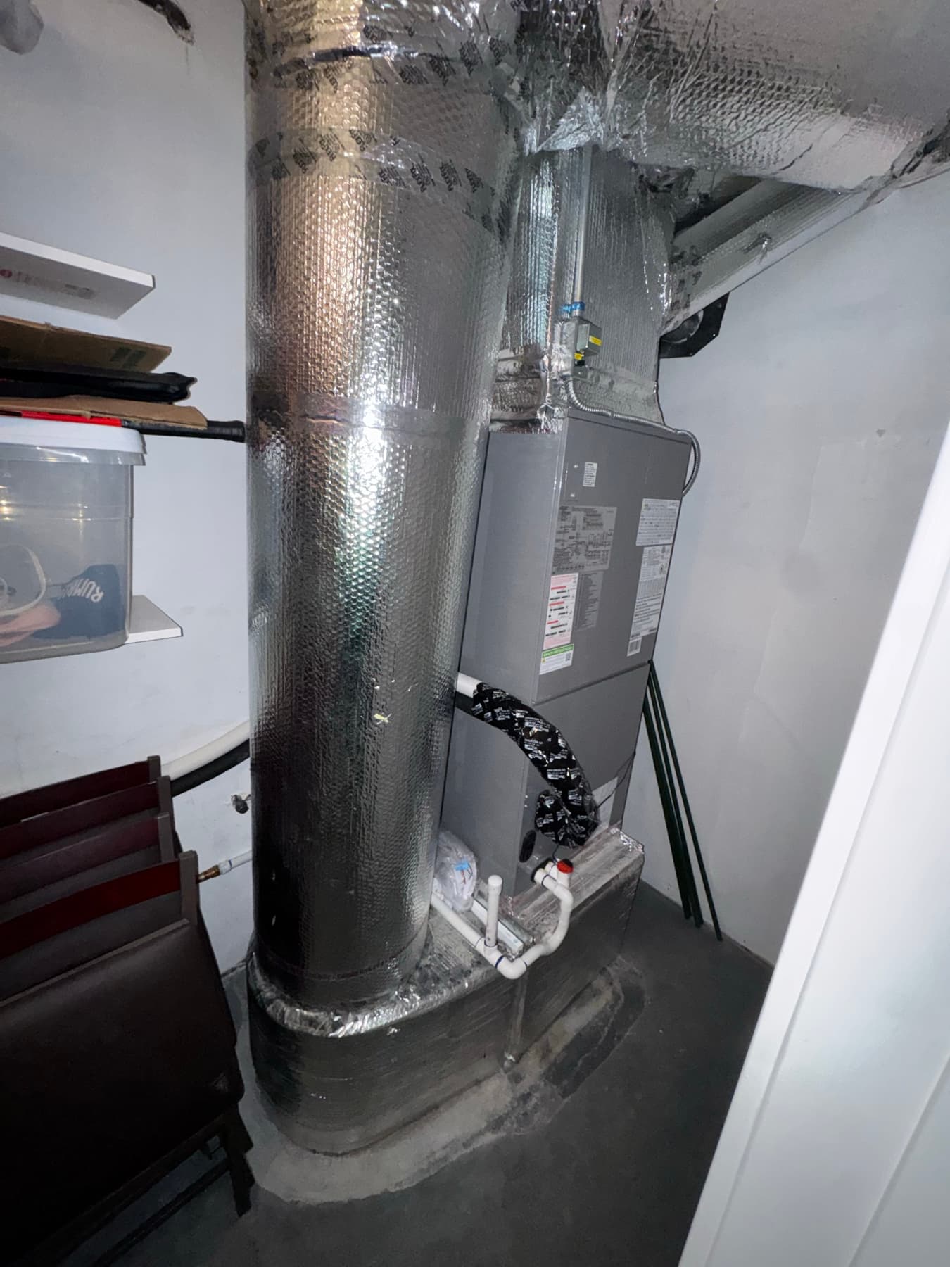 Outdoor HVAC install