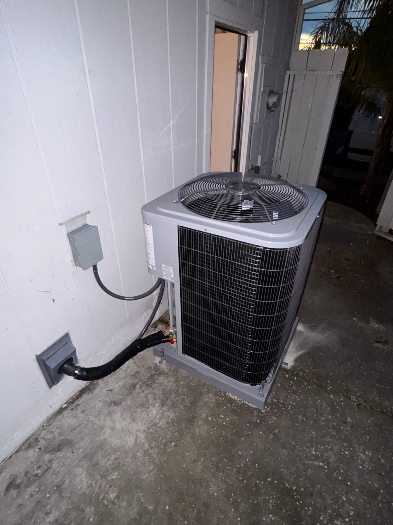 AC + heating combo install